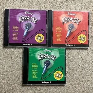 Disney karaoke CDs Volume 1-3